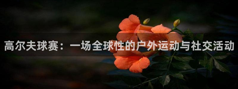 意昂2体育在线平台登录：高尔夫球赛：
