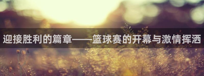 意昂2开户：迎接胜利的篇章——篮球赛