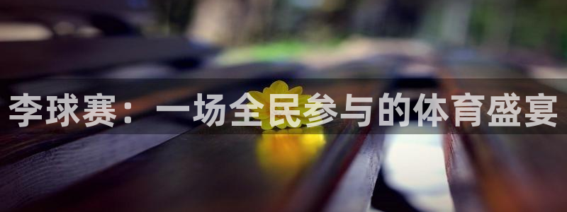 意昂2官网：李球赛：一场全民参与的体